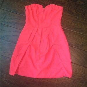 Pink Strapless Dress